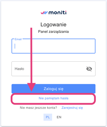 Logowanie-niepamiętamhasła