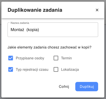 duplikowaniezadania